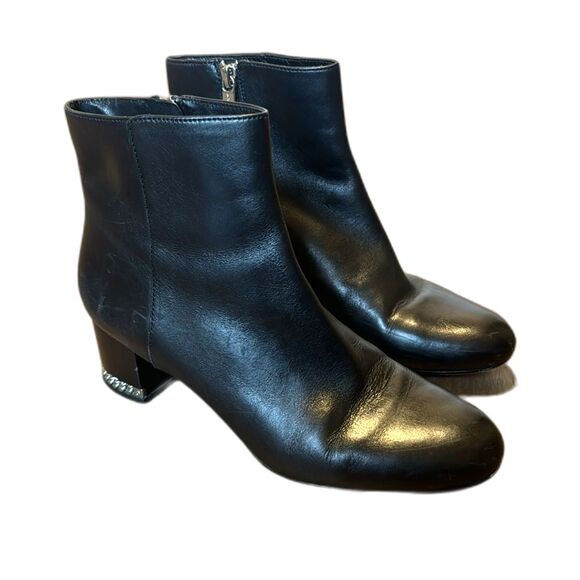 Michael Kors ladies June Flex Leather Booties in black size 8 M boots - Picture 2 of 11